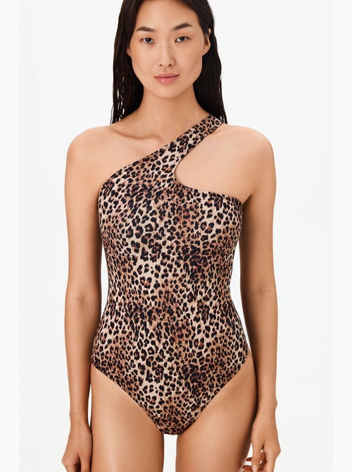Bañador leo de un hombro con estampado de leopardo penti - Kiabi Bañador leo de un hombro con estampado de leopardo penti - Kiabi