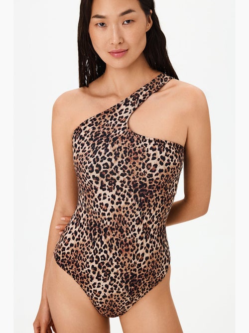 Bañador leo de un hombro con estampado de leopardo penti - Kiabi Bañador leo de un hombro con estampado de leopardo penti - Kiabi