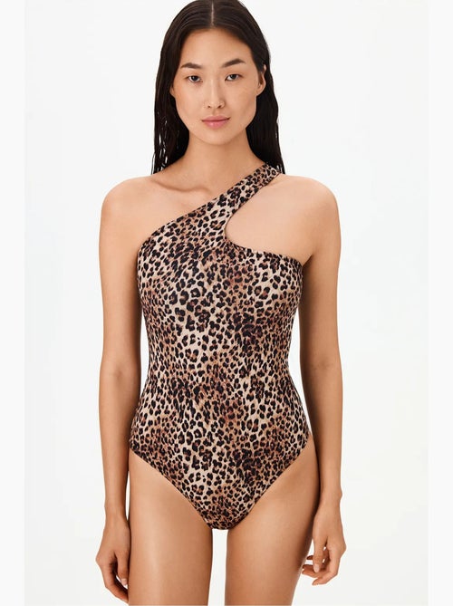 Bañador leo de un hombro con estampado de leopardo penti - Kiabi Bañador leo de un hombro con estampado de leopardo penti - Kiabi