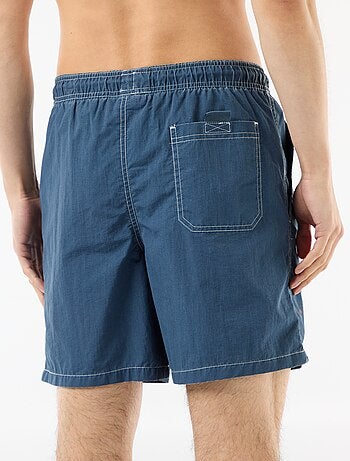 Bañador liso con bolsillos