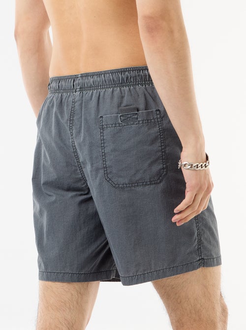 Bañador liso con bolsillos - Kiabi