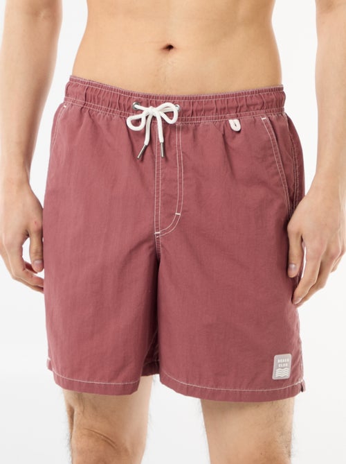 Bañador liso con bolsillos - Kiabi