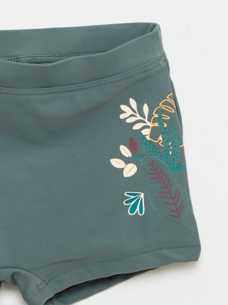 Bañador 'Petit Béguin' de 2 piezas anti-UV Kaki - Kiabi