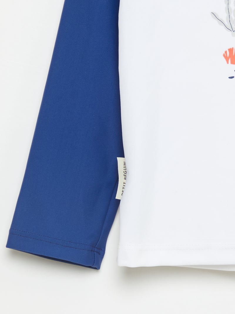 Bañador 'Petit Béguin' de 2 piezas Camiseta + bóxer Azul - Kiabi