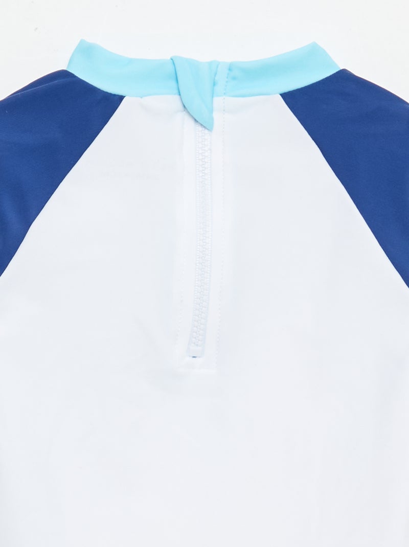 Bañador 'Petit Béguin' de 2 piezas Camiseta + bóxer Azul - Kiabi