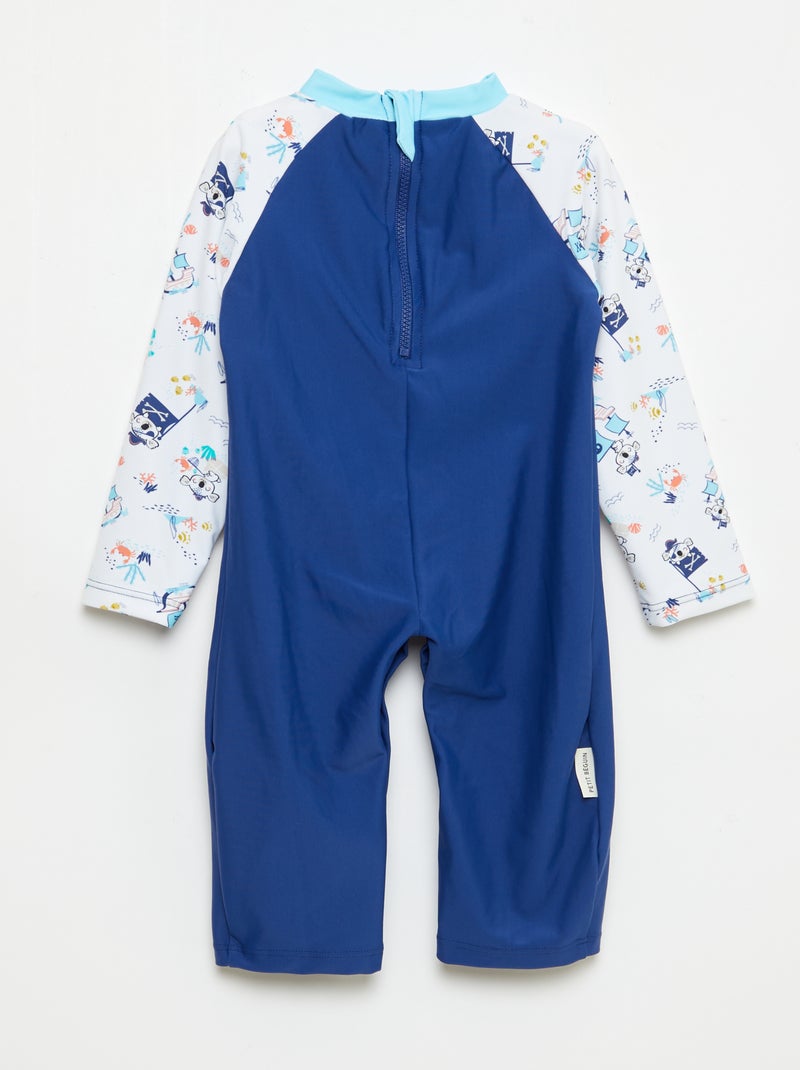 Bañador 'Petit Béguin' de 2 piezas Camiseta + bóxer Azul - Kiabi