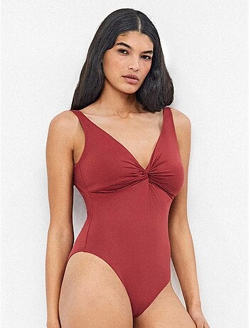 Bañador plus size efecto moldeador sin aro y con foam