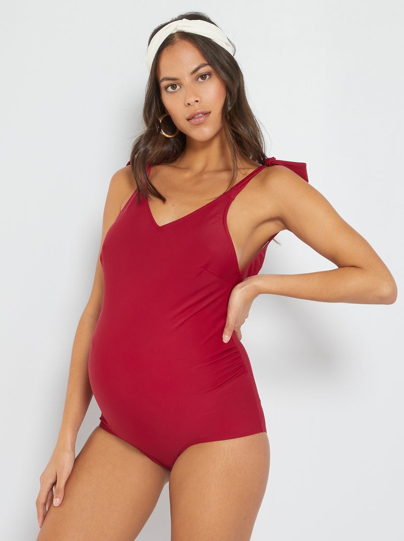 Bañador premamá ROJO - Kiabi