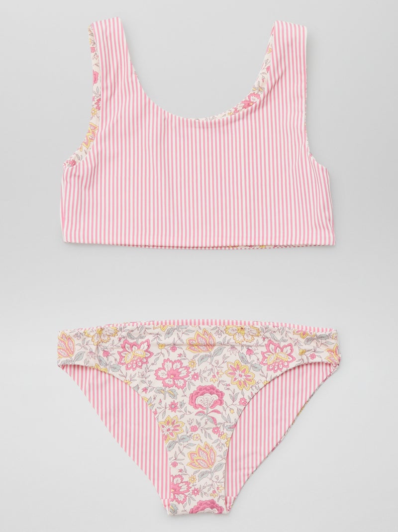 Bañador reversible  - 2 piezas BLANCO - Kiabi
