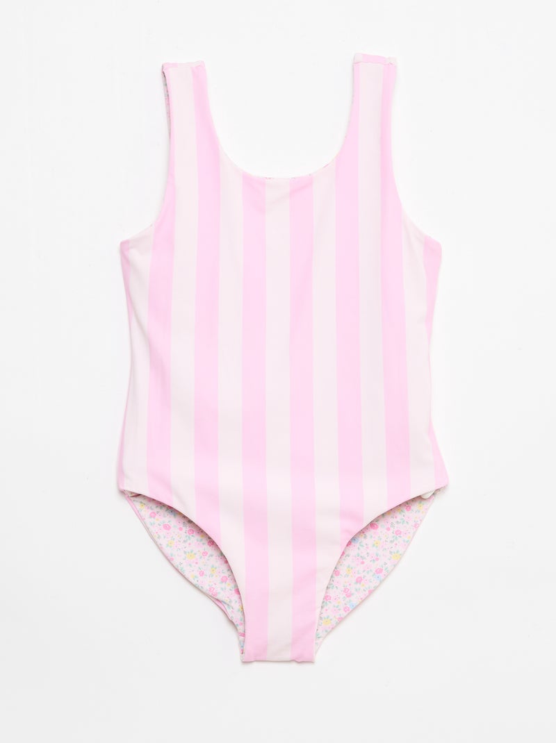 Bañador reversible Rosa - Kiabi
