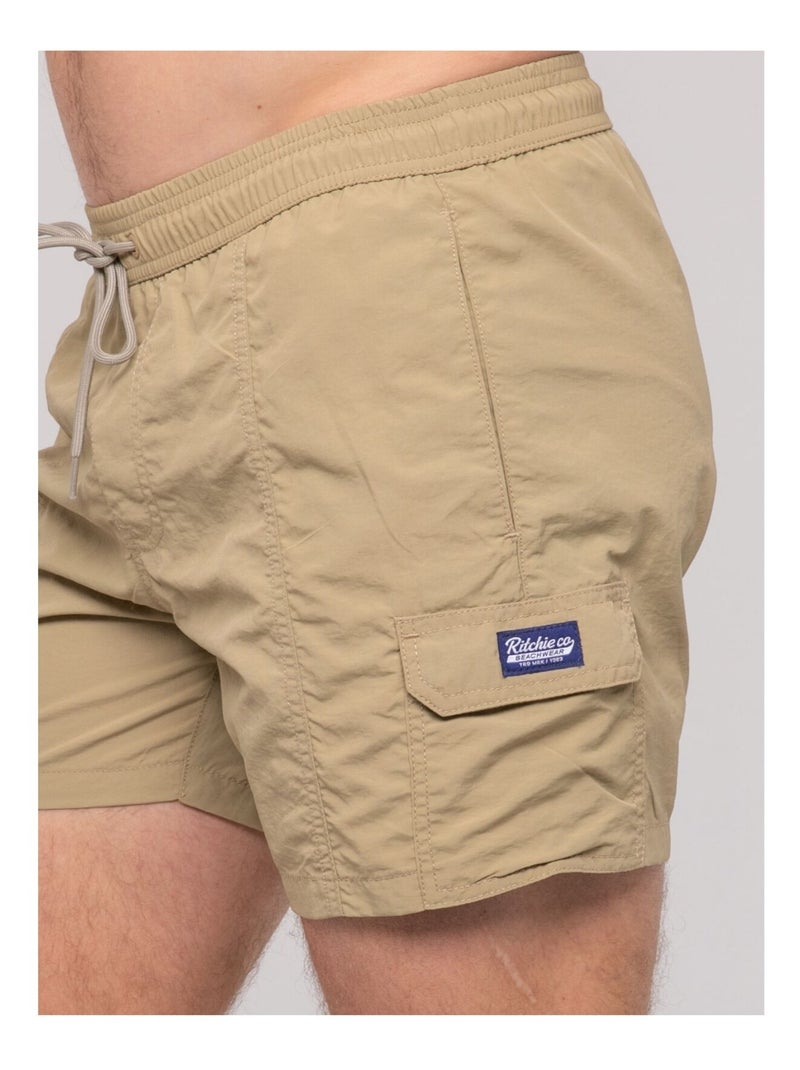 Bañador short cargo GADOT Beige - Kiabi