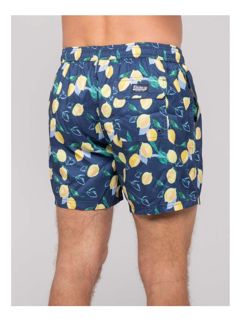 Bañador short estampado GALICO Azul marino - Kiabi