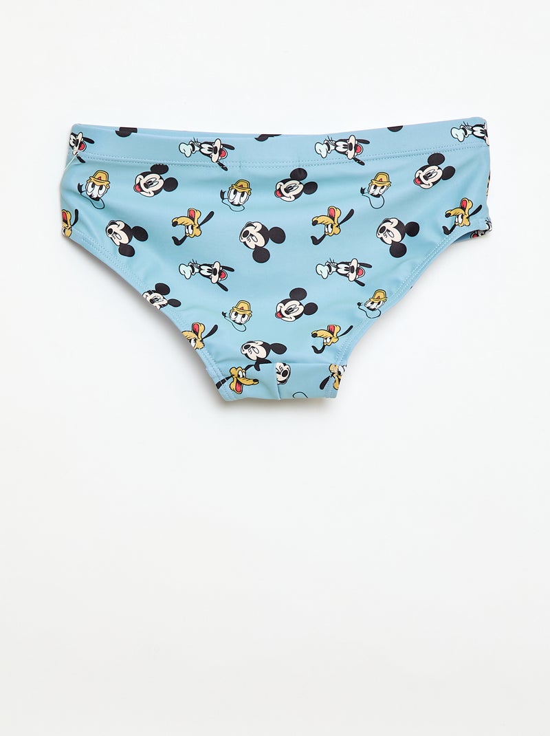 Bañador slip 'Disney' 'Mickey' estampado integral Azul - Kiabi