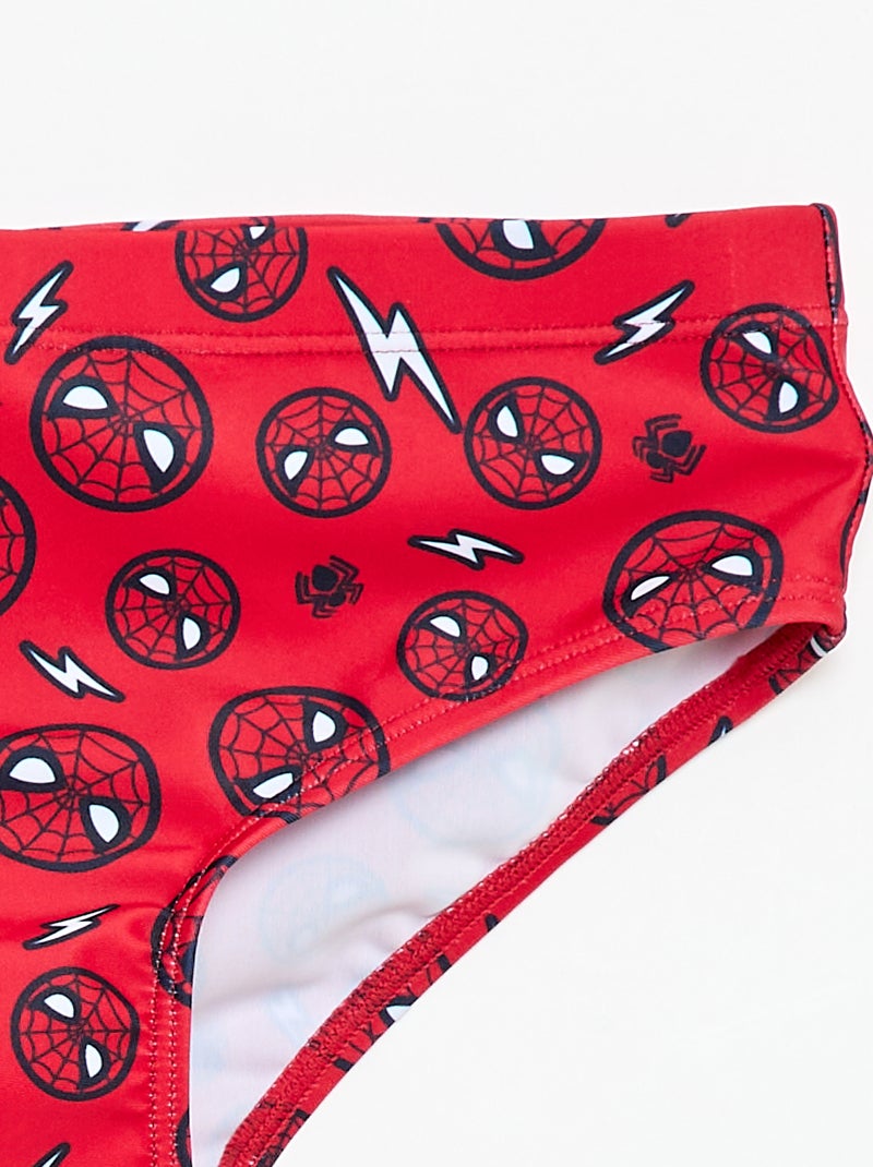 Bañador slip 'Marvel' 'Spiderman' estampado integral Rojo - Kiabi