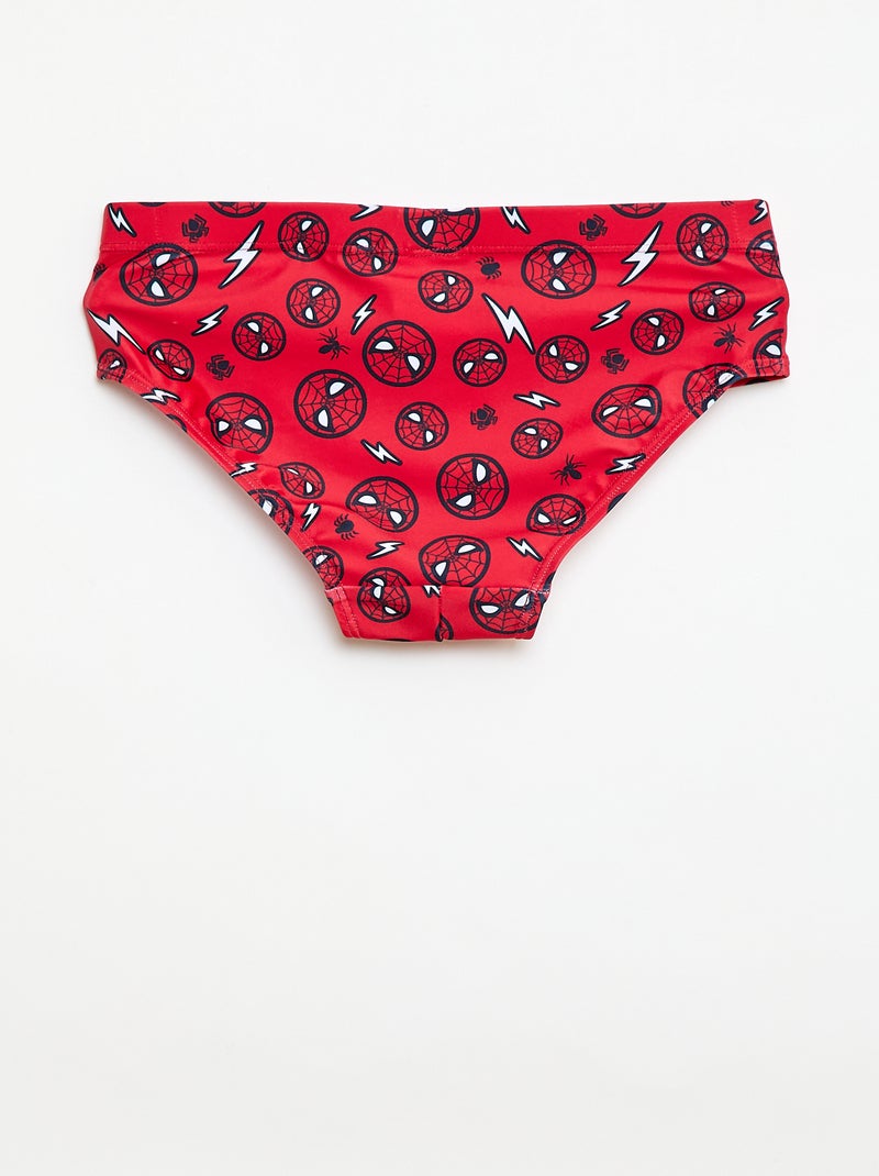 Bañador slip 'Marvel' 'Spiderman' estampado integral Rojo - Kiabi