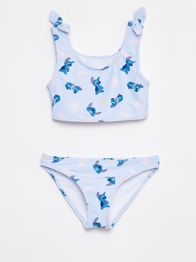 Bañador 'Stitch' 'Disney' con lazos decorativos - 2 piezas AZUL - Kiabi