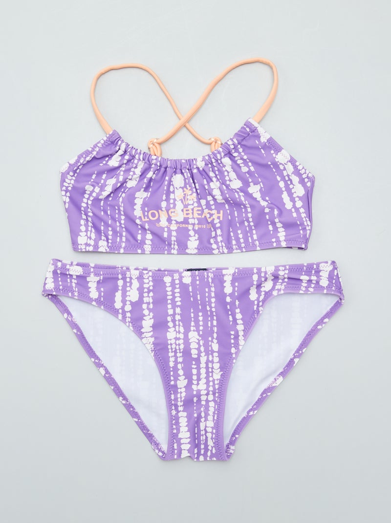 Bañador tie-dye - 2 piezas BLANCO - Kiabi
