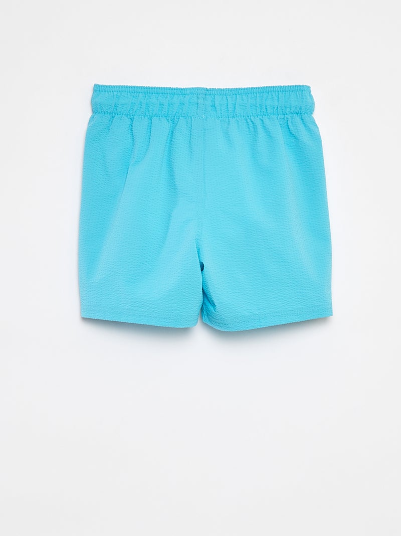 Bañador tipo bermudas con cordones ajustables AZUL - Kiabi