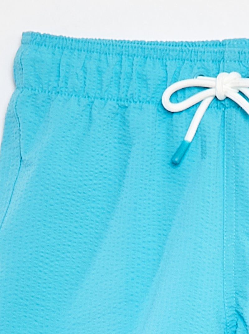 Bañador tipo bermudas con cordones ajustables AZUL - Kiabi
