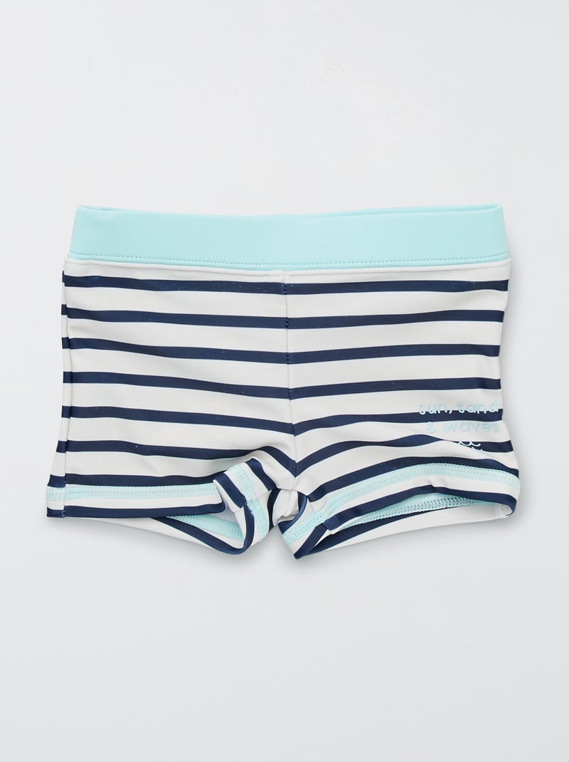 Bañador tipo boxer BLANCO - Kiabi
