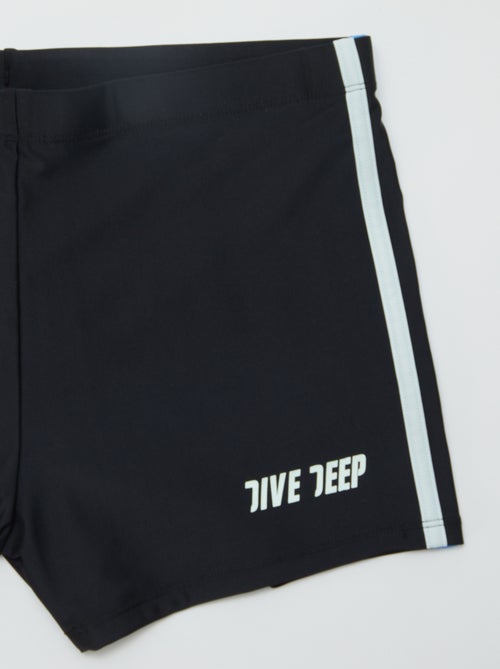 Bañador tipo boxer de microfibra - Kiabi