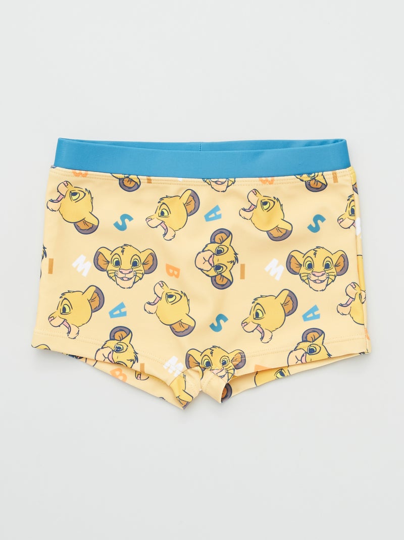 Bañador tipo boxer 'El Rey León' amarillo - Kiabi