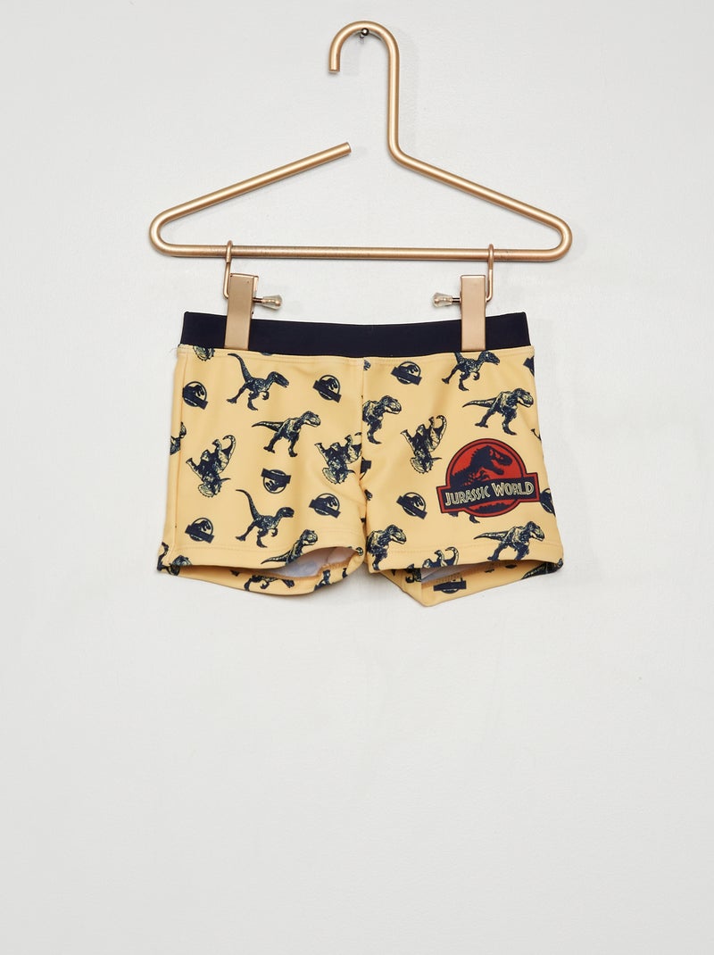 Bañador tipo boxer 'Jurassic World' amarillo - Kiabi