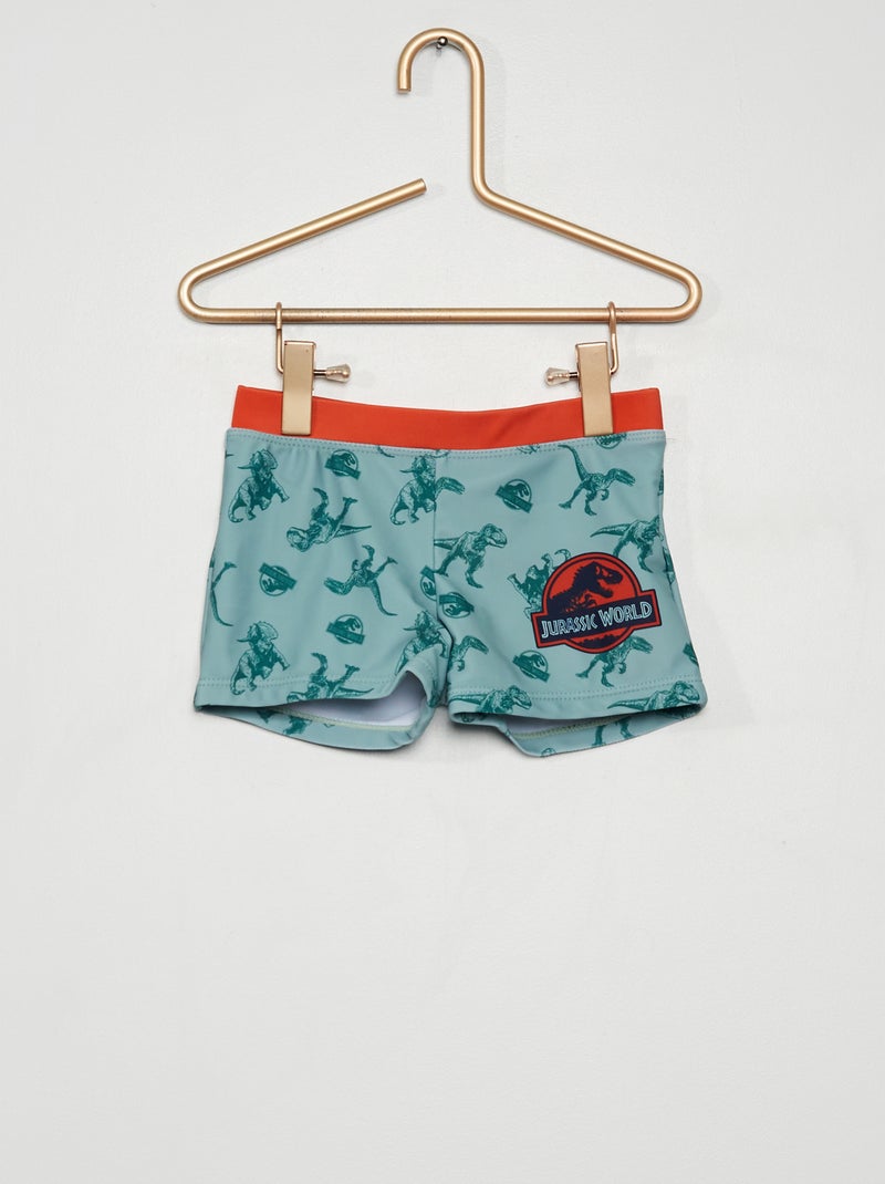 Bañador tipo boxer 'Jurassic World' verde - Kiabi