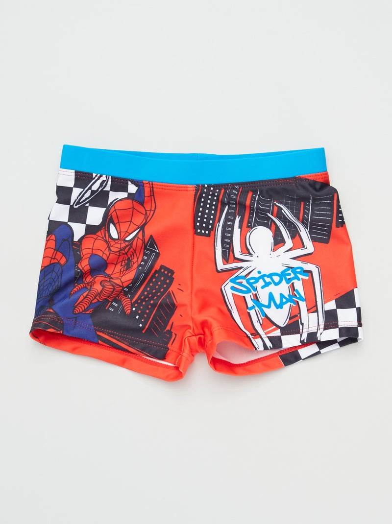 Bañador tipo boxer 'Spiderman' rojo - Kiabi