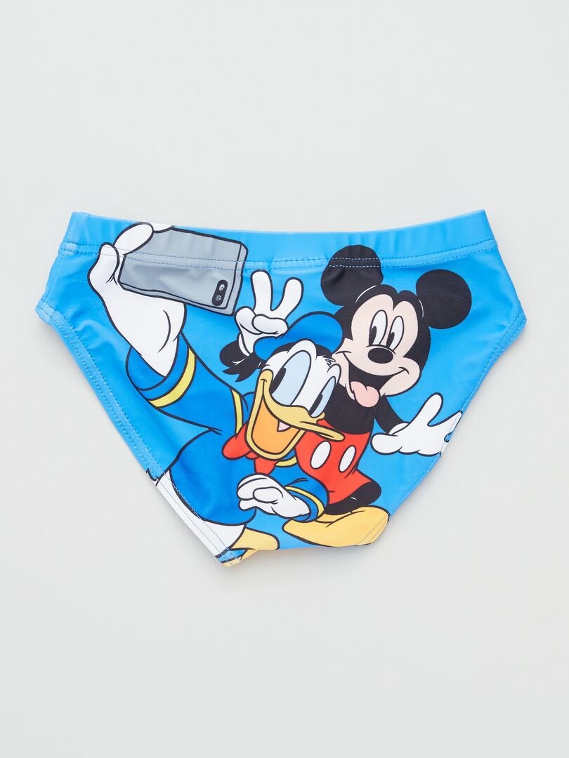 Bañador tipo slip 'Mickey' y 'Donald' naranja - Kiabi