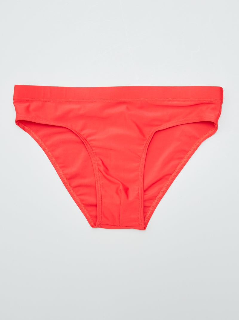 Bañador tipo slip para piscina rojo - Kiabi