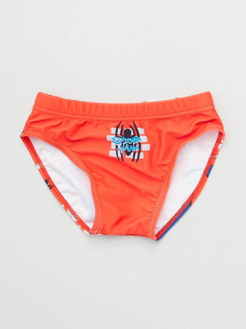 Bañador tipo slip 'Spiderman' rojo - Kiabi