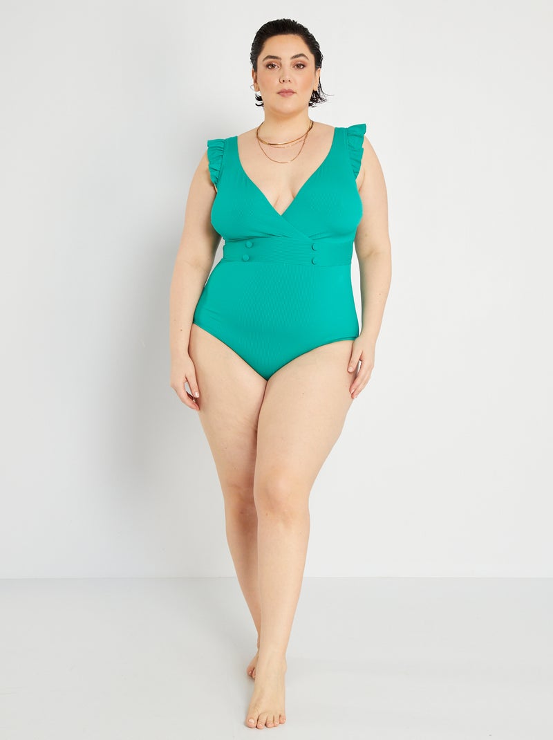 Bañador verde jade - Kiabi