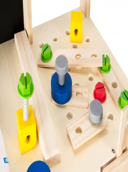 Banco de trabajo madera niño con cinturón herramientas Mamabrum - Kiabi