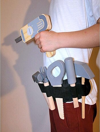 Banco de trabajo XXL madera 50 piezas con cinturón Mamabrum