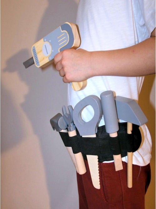 Banco de trabajo XXL madera 50 piezas con cinturón Mamabrum - Kiabi