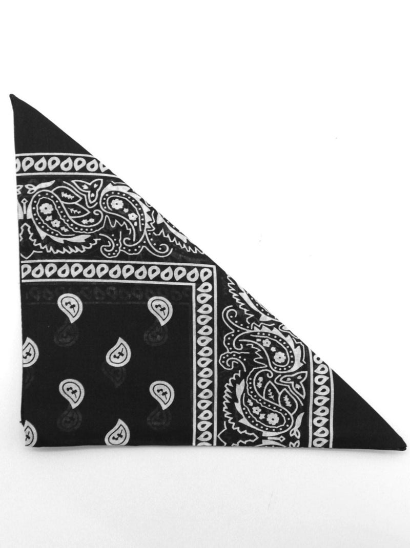 Bandana de algodón Kebello Negro Negro - Kiabi