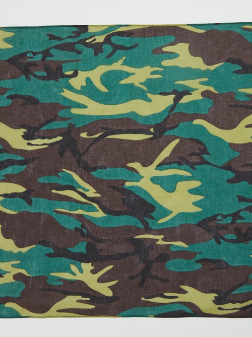 Bandana militar de camuflaje - Kiabi