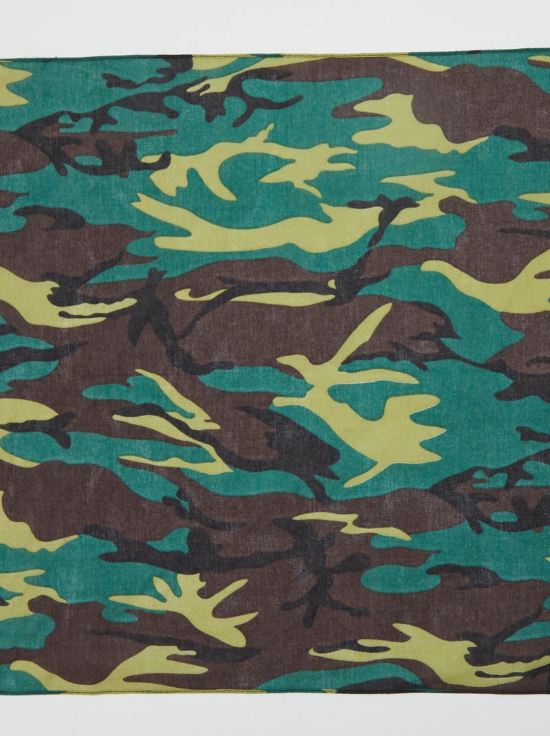 Bandana militar de camuflaje kaki - Kiabi