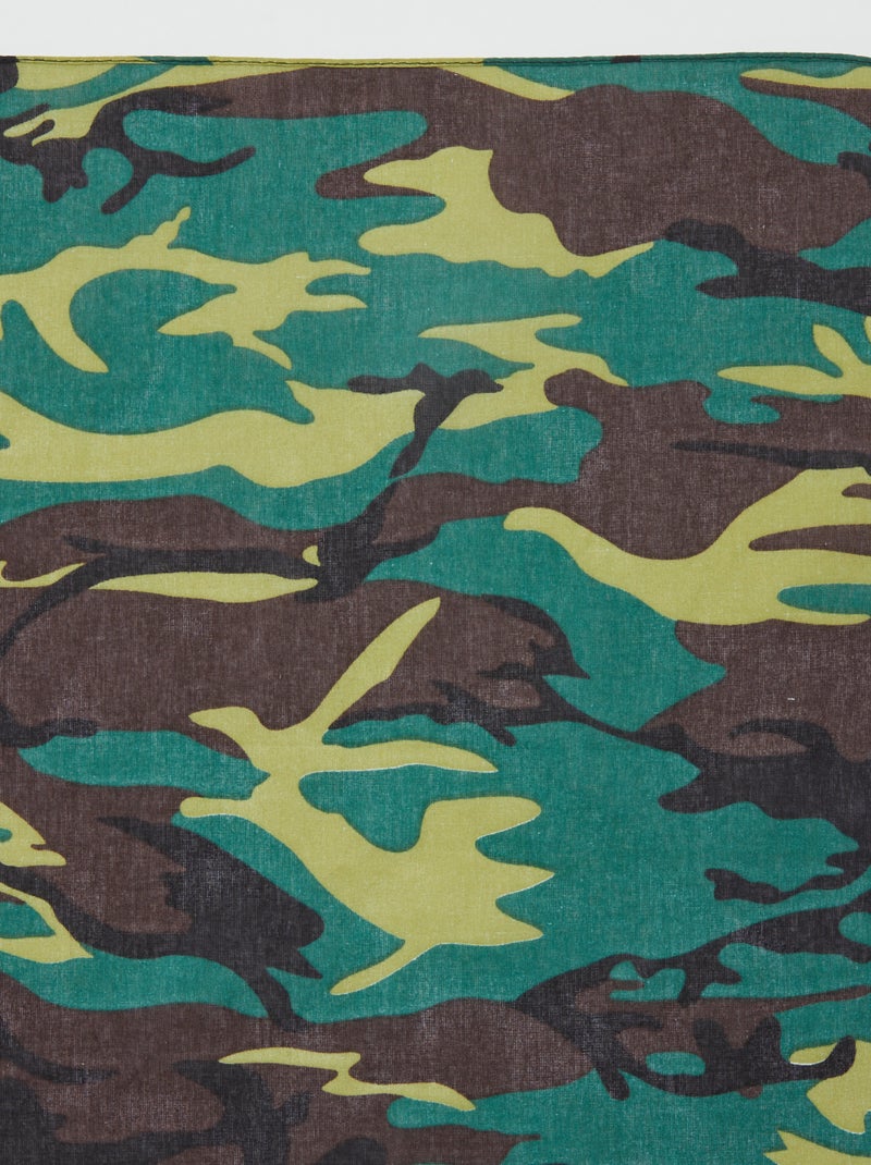 Bandana militar de camuflaje kaki - Kiabi