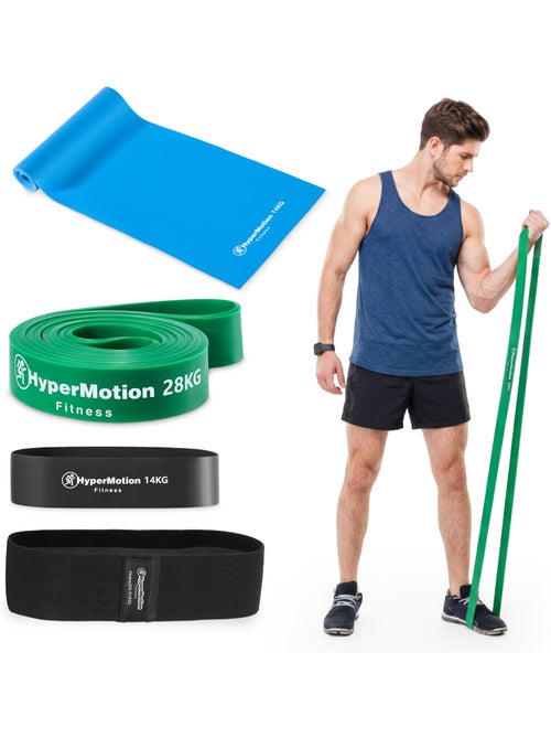 Bandas de resistencia hypermotion para hombres para fuerza y masa muscular - Kiabi Bandas de resistencia hypermotion para hombres para fuerza y masa muscular - Kiabi