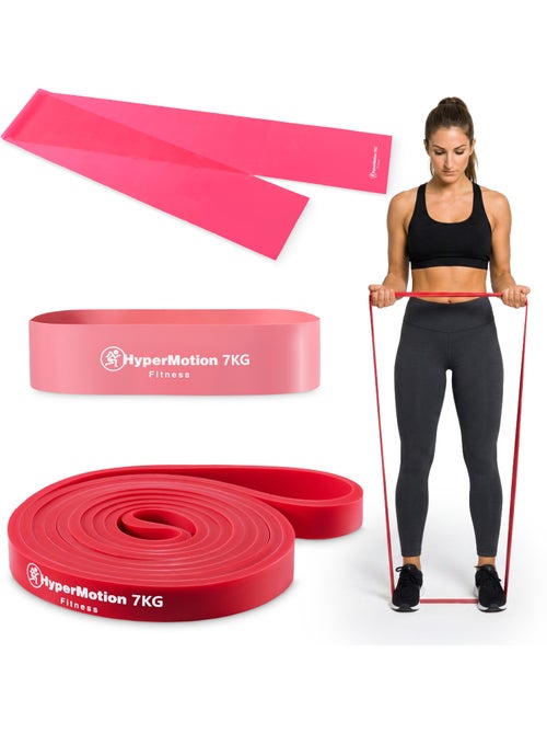 Bandas de resistencia hypermotion para mujeres para fuerza y tonificación - Kiabi Bandas de resistencia hypermotion para mujeres para fuerza y tonificación - Kiabi