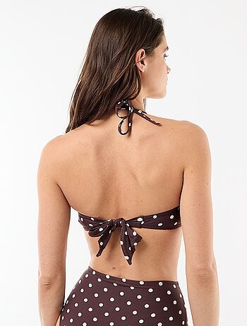 Bandeau de baño con estampado de lunares