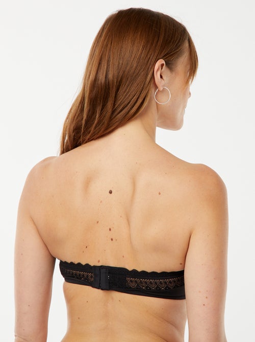 Bandeau de microfibra con encaje - Kiabi