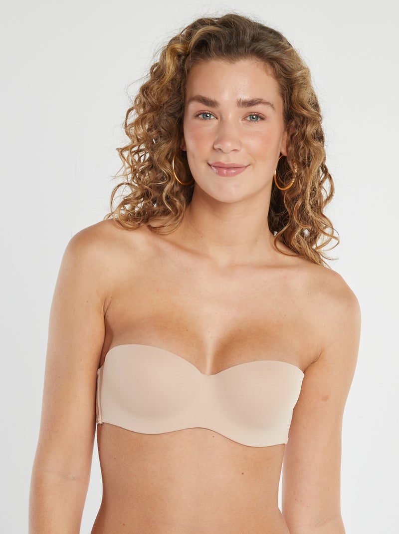 Bandeau invisible con copa preformada Rosa - Kiabi