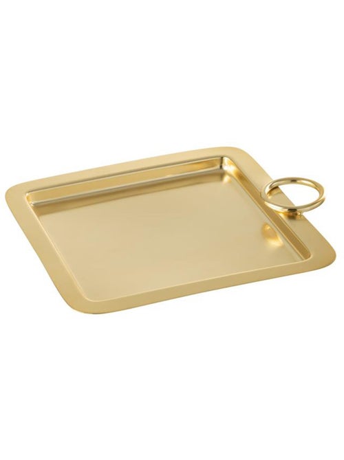Bandeja pequeña de metal dorado - AFIBEL - Kiabi