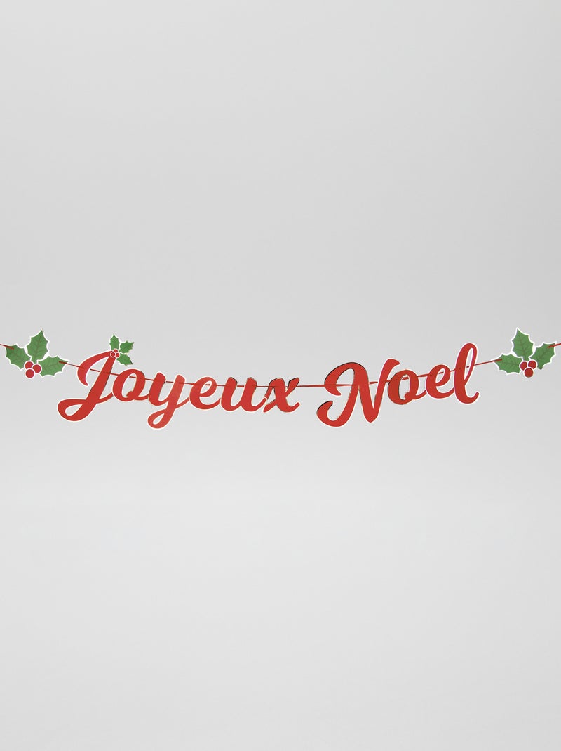 Banderín 'Feliz Navidad' ROJO - Kiabi