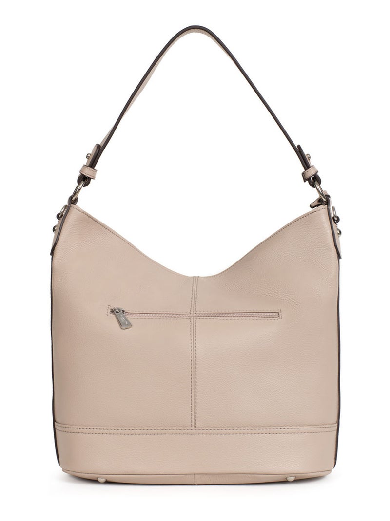 Bandolera - a4 - cuero confort hexagona Beige - Kiabi
