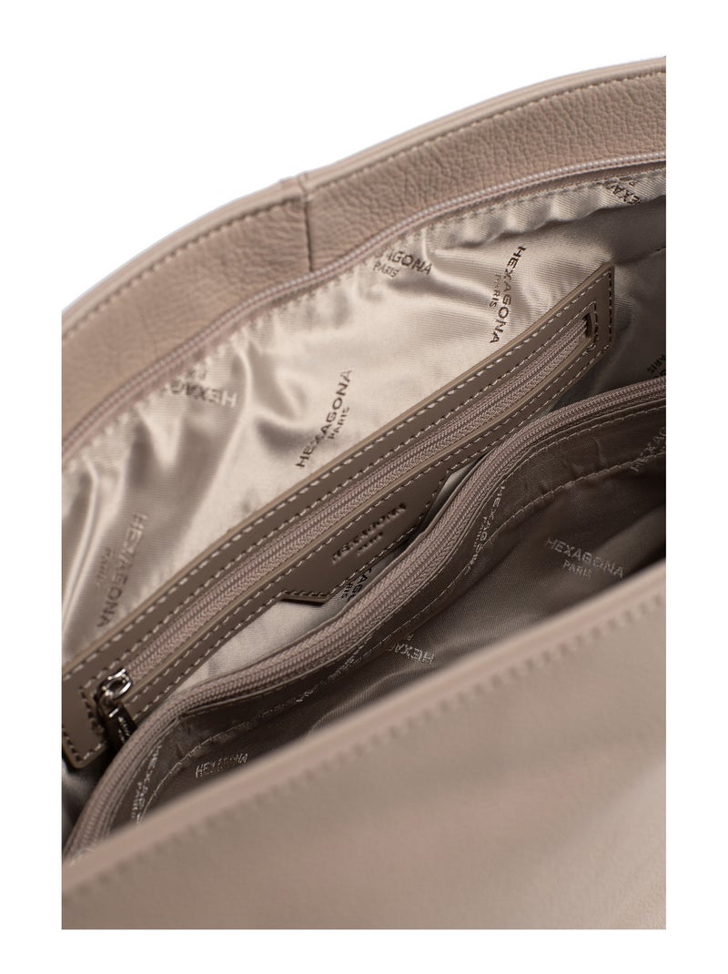 Bandolera - a4 - cuero confort hexagona Beige - Kiabi