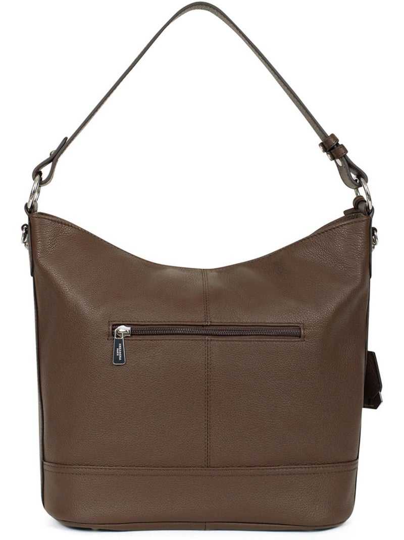 Bandolera - a4 - cuero confort hexagona Cognac - Kiabi